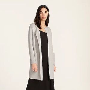 J. Crew Juliette collarless sweater-blazer size medium